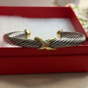 Elegant Silver and Gold Women's Bracelet